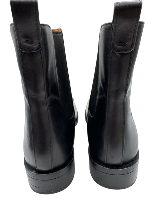 Tory Burch Shoe Size 8.5 Black & Gold Leather Suede Horsebit Chelsea Booties Black & Gold / 8.5