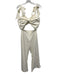 Rime Arodaky Size 36 Ivory White Polyester Keyhole Back Tie Shoulder Jumper Ivory White / 36