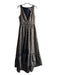 Hutch Size 4 Gold & Black Polyester Blend Open Front Sleeveless Gown Dress Gold & Black / 4
