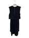 Helmut Lang Size 12 Black Rayon Sleeveless solid color Back Zip Round Neck Dress Black / 12