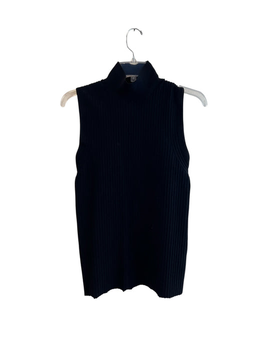 Proenza Schouler Size L Black Viscose Sleeveless Ribbed Detail high neck Top Black / L