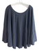 St. John Collection Black Missing Fabric Tag Knit Solid Boat Neck Poncho Poncho Black / 14