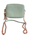 Ted Baker Green Leather Pebbled Rectangle chain link strap Purse Green