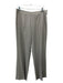 Akris Size 12 Taupe Wool pleat front Straight Leg Ankle Boot Pants Taupe / 12