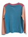 Magnolia Lane Size M Pink & blue Cotton Blend Long Sleeve Two Tone Sweater Pink & blue / M