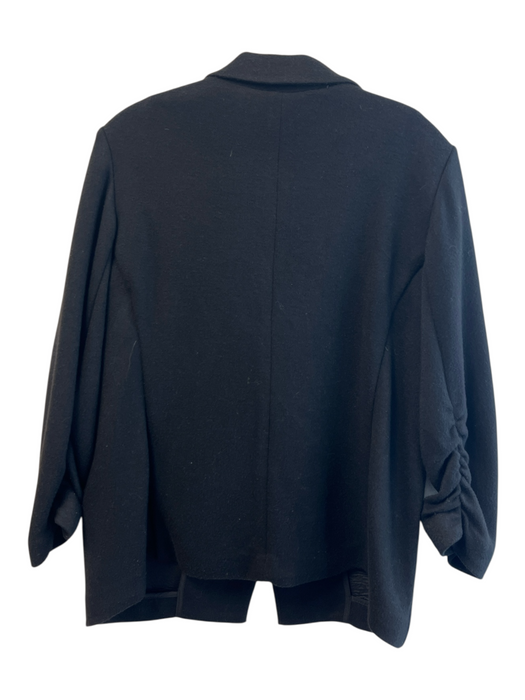 Drew Size L Black Rayon Blend Long Sleeve Single Button Lapel Sweater Black / L