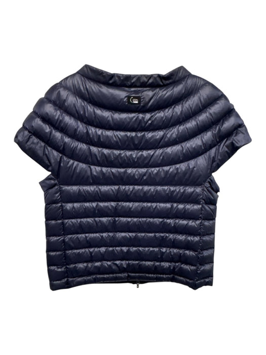 Cotes of London Size L Navy Blue Nylon Down Fill Cap Sleeve Boat Neck Jacket Navy Blue / L