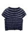 Cotes of London Size L Navy Blue Nylon Down Fill Cap Sleeve Boat Neck Jacket Navy Blue / L