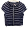 Cotes of London Size L Navy Blue Nylon Down Fill Cap Sleeve Boat Neck Jacket Navy Blue / L