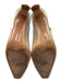 Salvatore Ferragamo Shoe Size 8.5 Cream White & Beige Leather Upper Slingbacks Cream White & Beige / 8.5