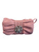 Pink Moon Pink Leather Silver Detail Bow Detail Magnetic Close Clutch Clutch Pink