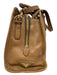 Prada Brown Calf Leather Gold Tone Hardware Internal Compartments Bag Brown