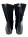 Giorgio Armani Shoe Size 39 Black Patent & Suede Back Zip Almond Toe Ankle Boots Black / 39