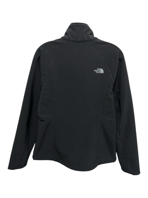 The North Face Size M Black Polyester Blend Zip Front High Neck Jacket Black / M