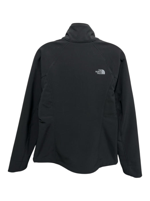 The North Face Size M Black Polyester Blend Zip Front High Neck Jacket Black / M