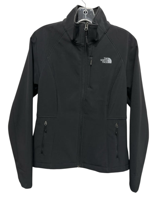 The North Face Size M Black Polyester Blend Zip Front High Neck Jacket Black / M
