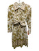 Miss June Paris Size Est L Cream, Green & Pink Cotton Floral Dress Cream, Green & Pink / Est L
