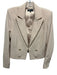 Generation Love Size L Beige Pink Polyester Blend Shoulder Pads Blazer Jacket Beige Pink / L