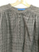 J. McLaughlin Size L Navy Cotton & Linen Long Sleeve Button Up Textured Top Navy / L