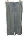 Akris Punto Size 12 Light Wash Cotton Blend Denim Pocketed Wide Leg Jeans Light Wash / 12