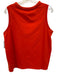 Cinq a Sept Size L Red Cotton Blend Sleeveless Braided detail Tank Top Red / L