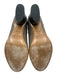 Maison Margiela Shoe Size 39 Taupe Beige Leather Side Zip Stacked Heel Booties Taupe Beige / 39
