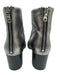 Rag & Bone Shoe Size 39 Pewter Silver Leather Metallic Back Zip Ankle Booties Pewter Silver / 39