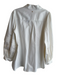 Emily McCarthy Size M White Cotton Long Sleeve solid color Sleeve Detail Top White / M