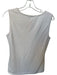 St. John Size S Cream Wool Blend Sleeveless Knit V Neck Top Cream / S