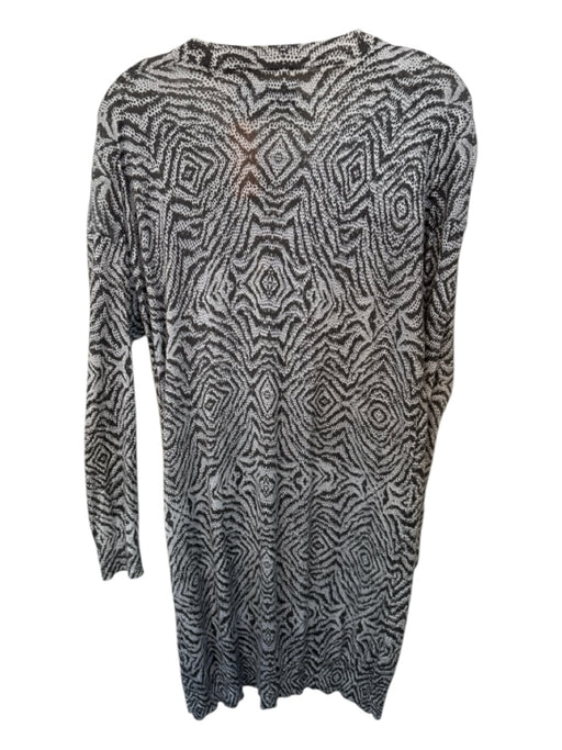Zadig & Voltaire Size S Gray & White Cashmere & Silk Long Sleeve Dress Gray & White / S