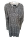 Zadig & Voltaire Size S Gray & White Cashmere & Silk Long Sleeve Dress Gray & White / S