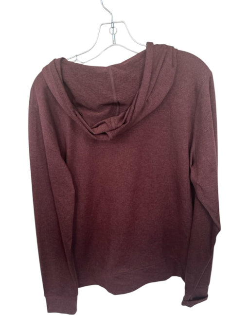 Vuori Size M Burgundy Shell Blend Zip Up Hooded Front Pockets Athletic Jacket Burgundy / M