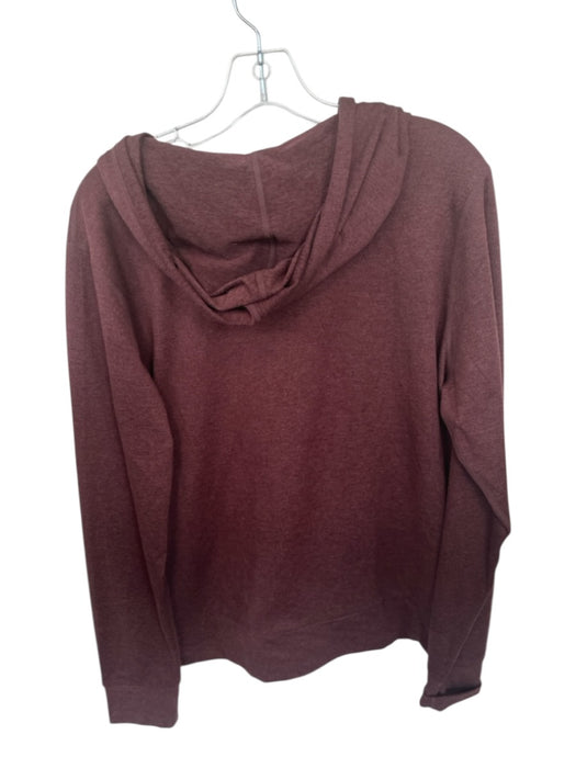 Vuori Size M Burgundy Shell Blend Zip Up Hooded Front Pockets Athletic Jacket Burgundy / M