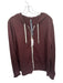 Vuori Size M Burgundy Shell Blend Zip Up Hooded Front Pockets Athletic Jacket Burgundy / M