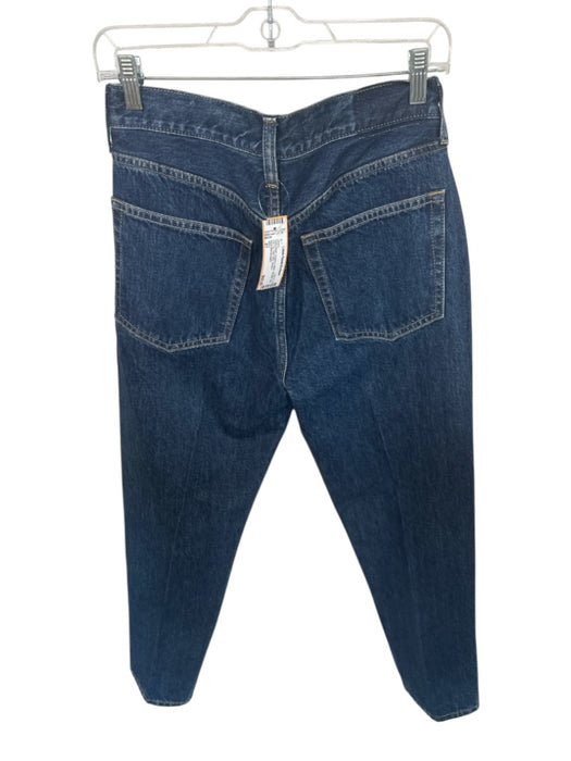 Etica Size 27 Dark Wash Organic Cotton Straight Leg Zip Fly High Rise Jeans Dark Wash / 27