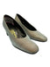 Salvatore Ferragamo Shoe Size 6 Champagne & Gray Green Textile Shimmer Pumps Champagne & Gray / 6