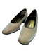 Salvatore Ferragamo Shoe Size 6 Champagne & Gray Green Textile Shimmer Pumps Champagne & Gray / 6