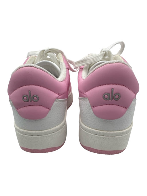 Alo Yoga Shoe Size 7.5 Pink & White Synthetic Perforated Colorblock Sneakers Pink & White / 7.5