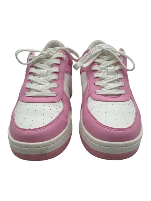 Alo Yoga Shoe Size 7.5 Pink & White Synthetic Perforated Colorblock Sneakers Pink & White / 7.5