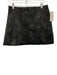 Alice + Olivia Classics Size 6 Black Lamb leather Snakeskin Embossed Mini Skirt Black / 6