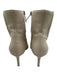 Aquatalia Shoe Size 7.5 Cream White Leather Upper Seam Detail Side Zip Boots Cream White / 7.5