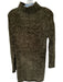 Bella Dahl Size XS Green Velvet Mock Neck Long Sleeve Knit Sweater Green / XS