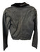 Sam Edelman Size XS Black Coated Canvas Faux Fur Collar Jacket Black / XS