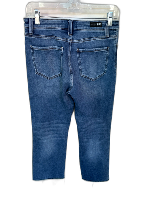 KUT Size 4 Med Dark Wash Straight distressed Jeans Med Dark Wash / 4