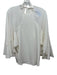 Chloe Size 34 White Silk Long Cap Sleeve Keyhole Back Cape Detail Flounce Top White / 34