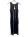 Vince Size XS Slate Blue Acetate Satin Sleeveless Keyhole Back U Neck Dress Slate Blue / XS