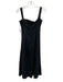 Staud Size 0 Black Cotton Lace Accents Ribbon Detail Tie Bow Dress Black / 0