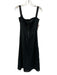 Staud Size 0 Black Cotton Lace Accents Ribbon Detail Tie Bow Dress Black / 0