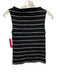 J. Crew Size XXS Black & White Cotton Blend Sleeveless Striped Shirred Top Black & White / XXS