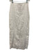 Dissh Size 4 White Linen Elastic Waist Side Zip Maxi Skirt White / 4